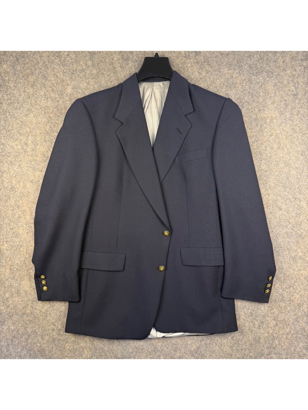 Vintage Jack Nicklaus Tournament Series Sport Coat Blazer Navy Blue Size 44R 866